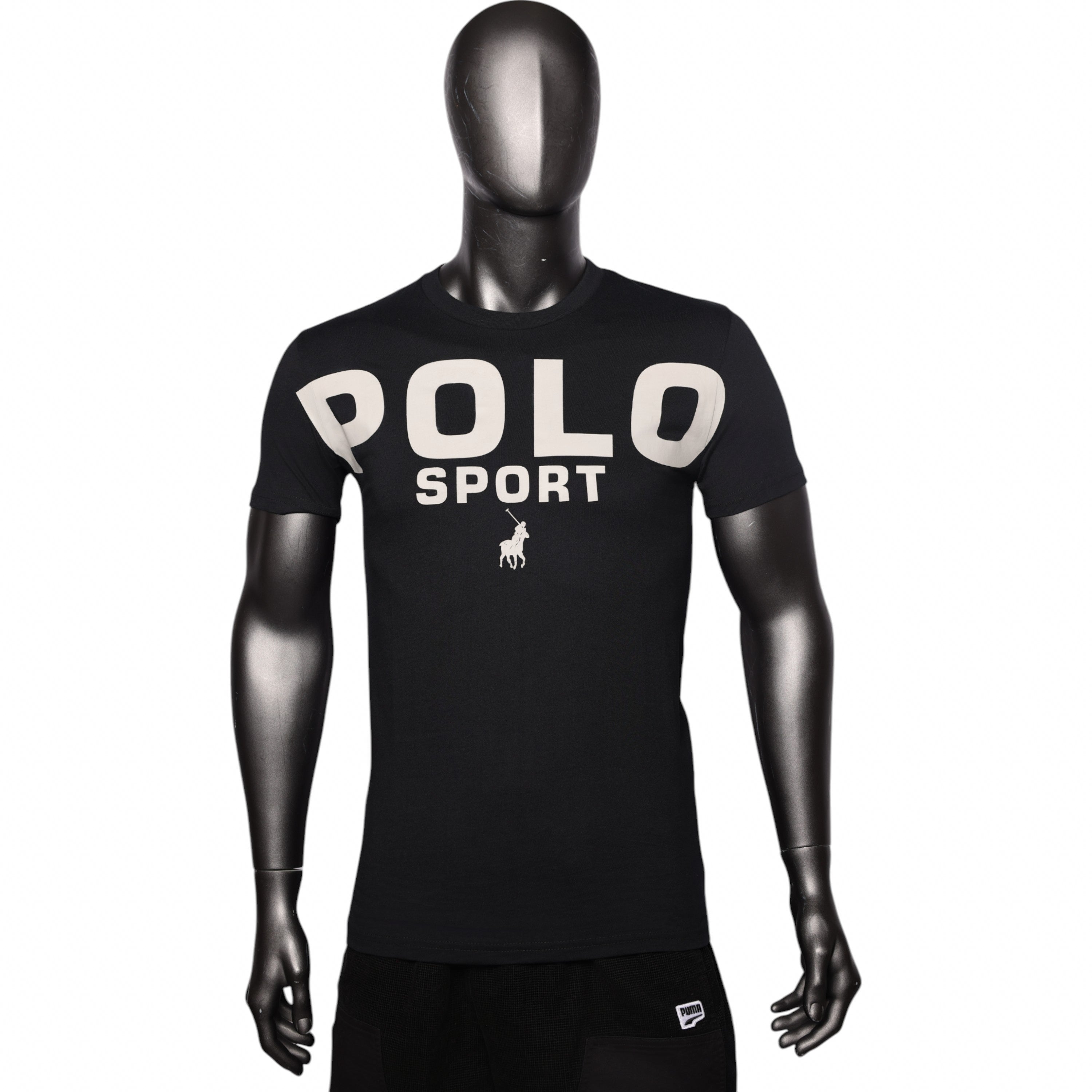 Polo T-Shirt Bold Logo Black